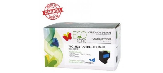  Lexmark 70C1HC0 (710HK) Remanufactured Cyan High Yield Laser Cartridge 